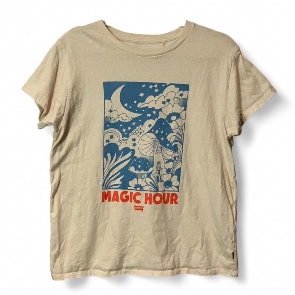 Levi's Vintage Inspired 70s Groovy Psychedelic Style Magic Hour Cotton T-Shirt